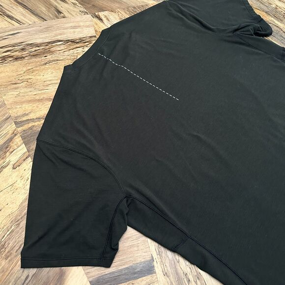 Lululemon Men's XL Drysense Tech Short Sleeve Black Gym Running - Picture 7 of 11